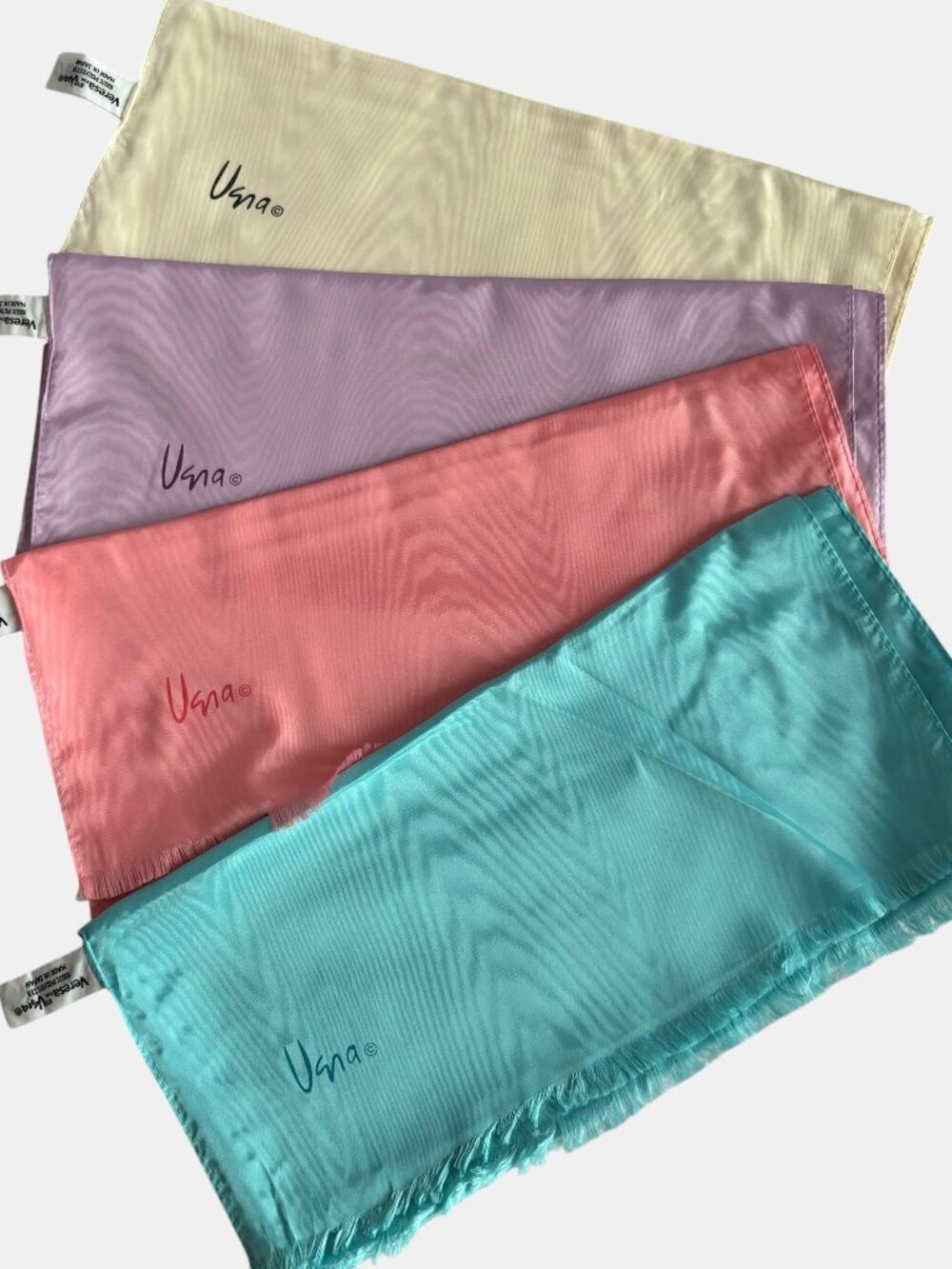 Vintage Veresa by Vera Pastel Polyester Rectangular Scarves